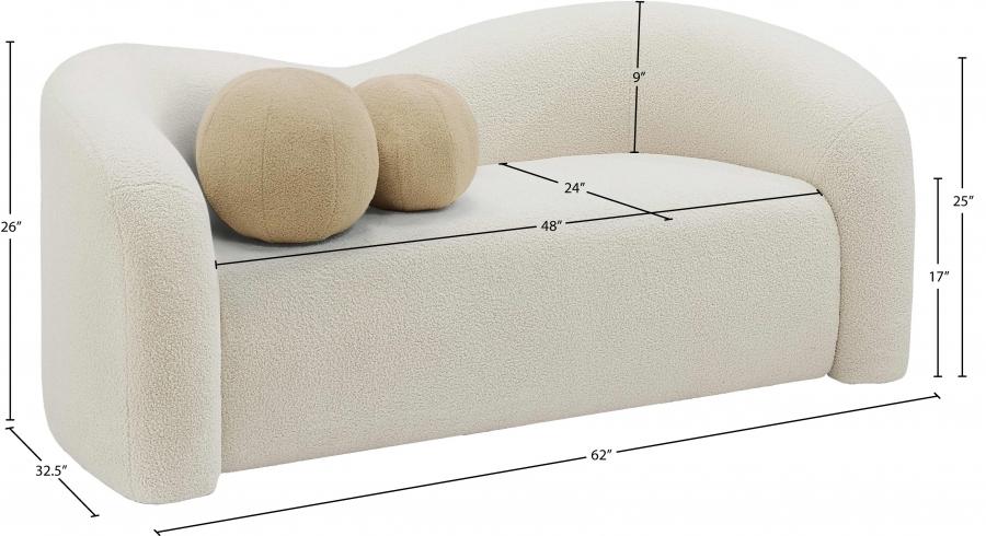 

    
186Cream-L Contemporary Cream Eucalyptus Wood Loveseat Meridian Furniture Kali 186Cream-L
