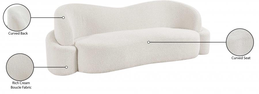 

                    
Buy Contemporary Cream Eucalyptus Wood Sofa Meridian Furniture Principessa 108Cream-S
