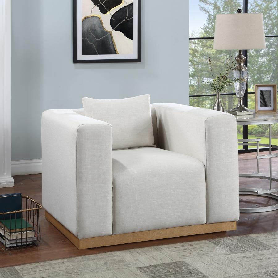 

    
Contemporary Cream Solid Wood Chair Meridian Furniture Alfie 642Cream-C

