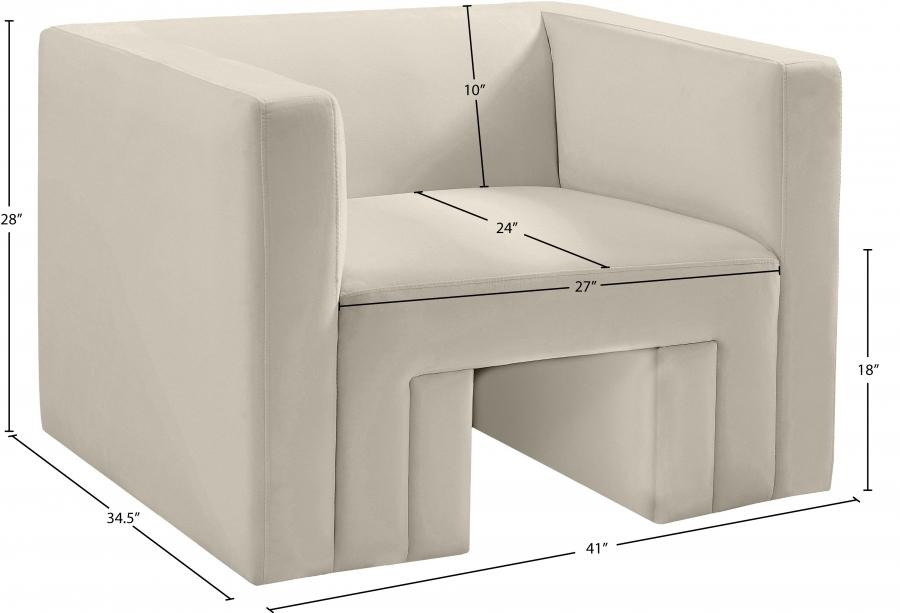 

                    
Buy Contemporary Cream Solid Wood Chair Meridian Furniture Henson 665Cream-C
