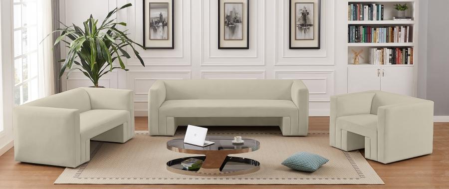 

    
Contemporary Cream Solid Wood Living Room Set 2PCS Meridian Furniture Henson 665Cream-S-2PCS
