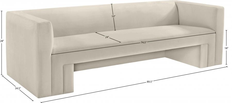

                    
Buy Contemporary Cream Solid Wood Sofa Meridian Furniture Henson 665Cream-S
