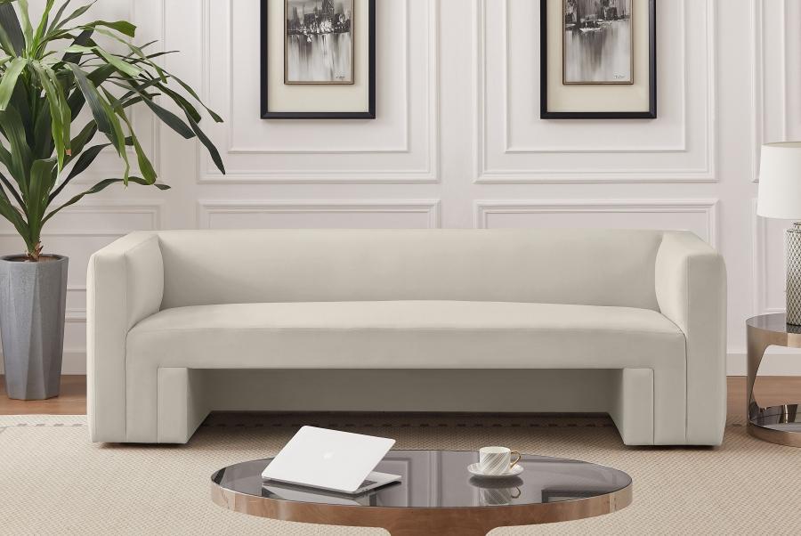 

    
Contemporary Cream Solid Wood Sofa Meridian Furniture Henson 665Cream-S
