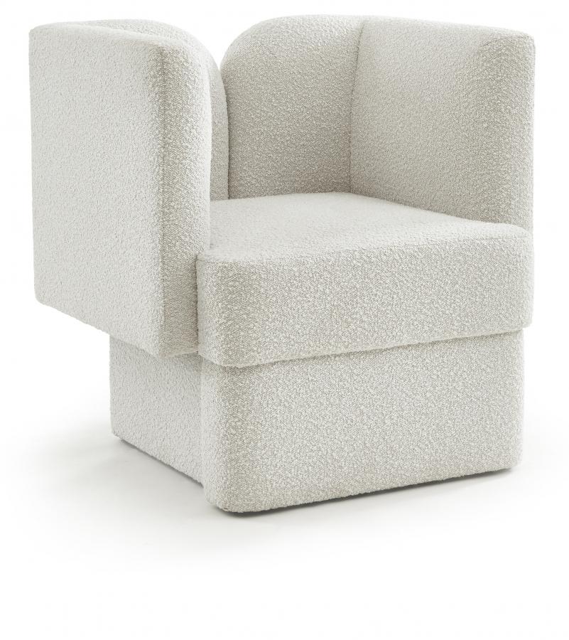 

    
Contemporary Cream Wood Fabric Chair Meridian Furniture Marcel 616Cream-C
