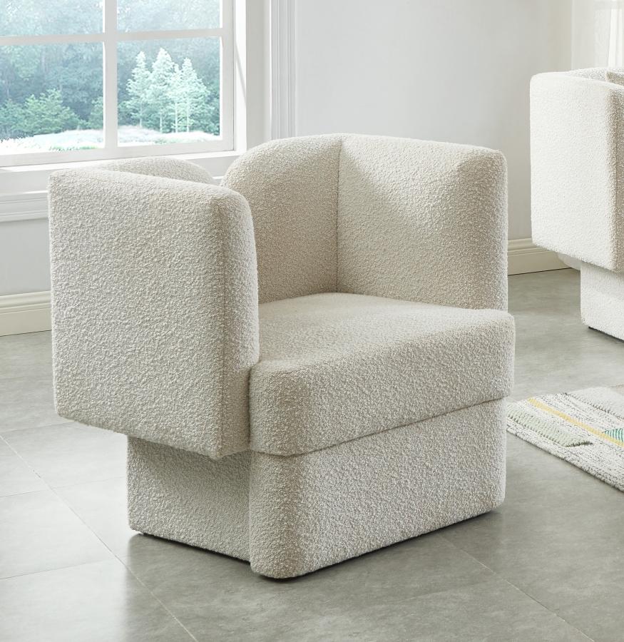 

    
Contemporary Cream Wood Fabric Chair Meridian Furniture Marcel 616Cream-C
