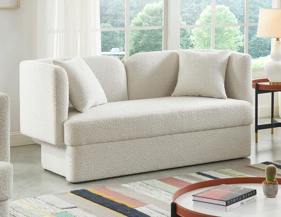 

    
Contemporary Cream Wood Fabric Living Room Set 2PCS Meridian Furniture Marcel 616Cream-S-2PCS
