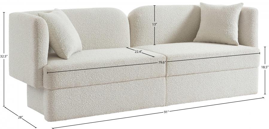 

    
616Cream-S Contemporary Cream Wood Fabric Sofa Meridian Furniture Marcel 616Cream-S
