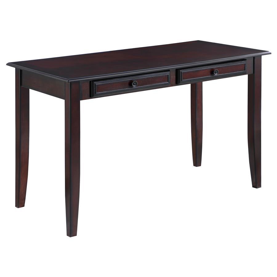 

    
Contemporary Dark Amber & Tan Asian Hardwood Writing Desk Set 2pcs Coaster 800780 Newton
