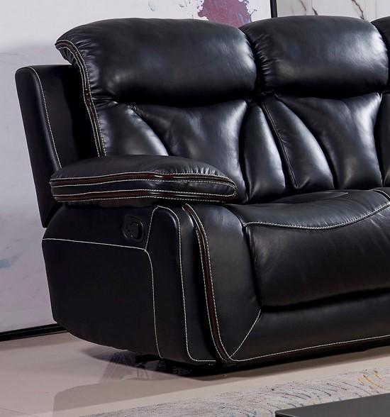 

    
Dark Brown Leather Match Reclining Sofa Contemporary McFerran SF3100
