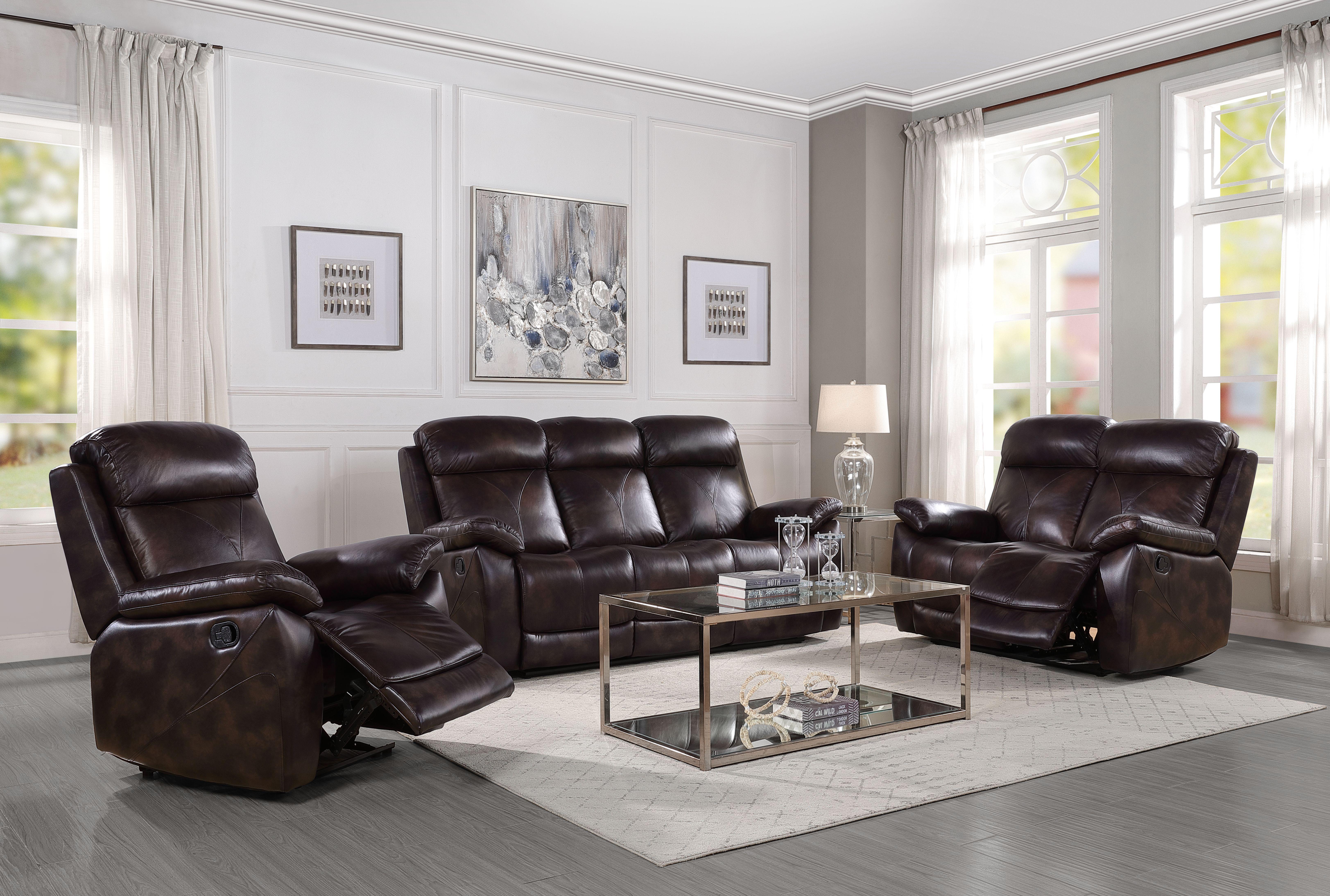 

    
LV00066 Contemporary Dark Brown Leather Sofa by Acme Perfiel LV00066
