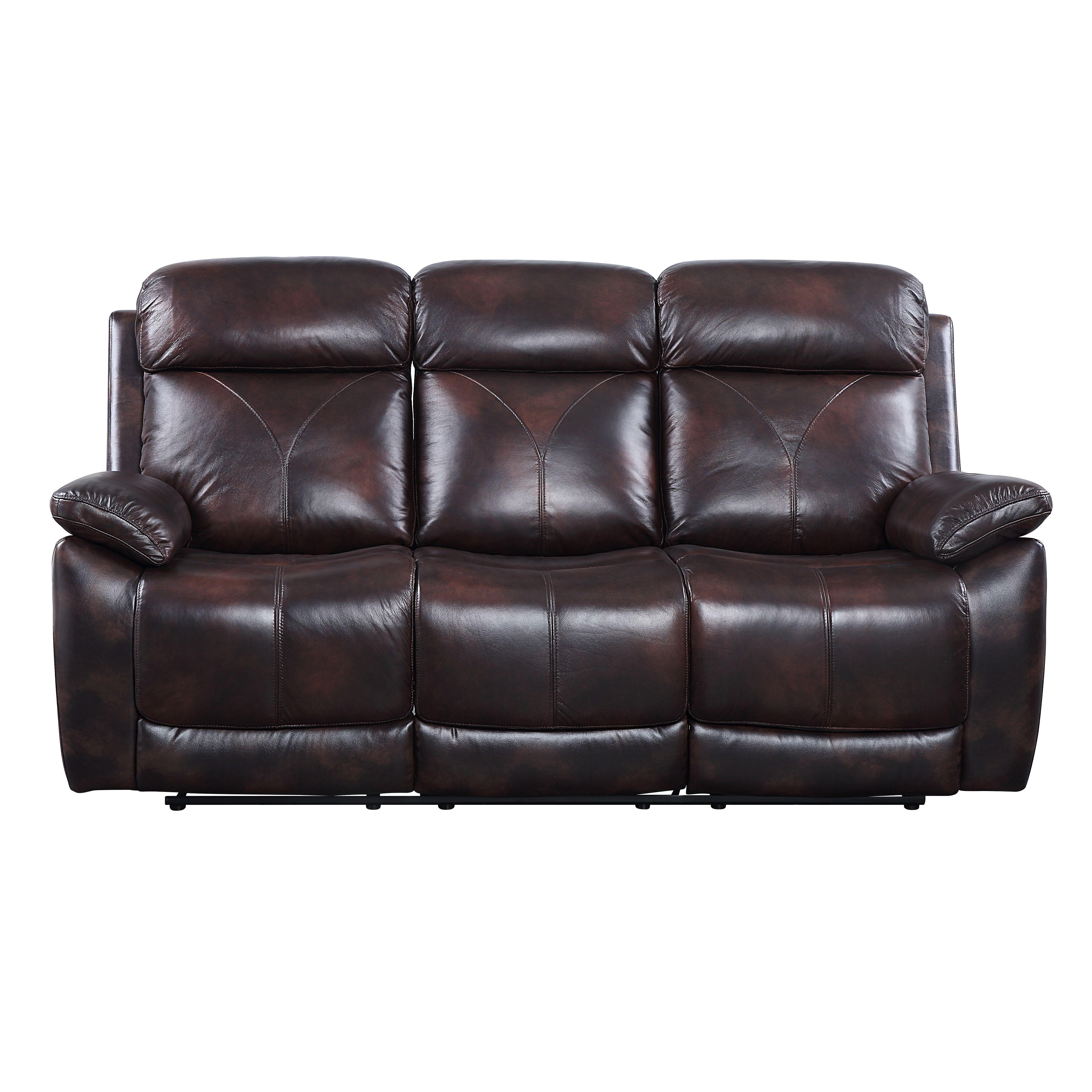 

                    
Buy Contemporary Dark Brown Leather Sofa + Loveseat + Recliner by Acme Perfiel LV00066-3pcs
