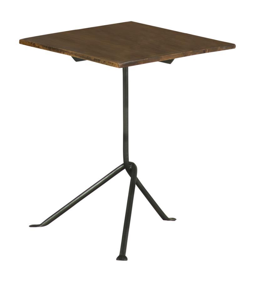 Contemporary Accent Table 931206 931206 in Dark Brown 