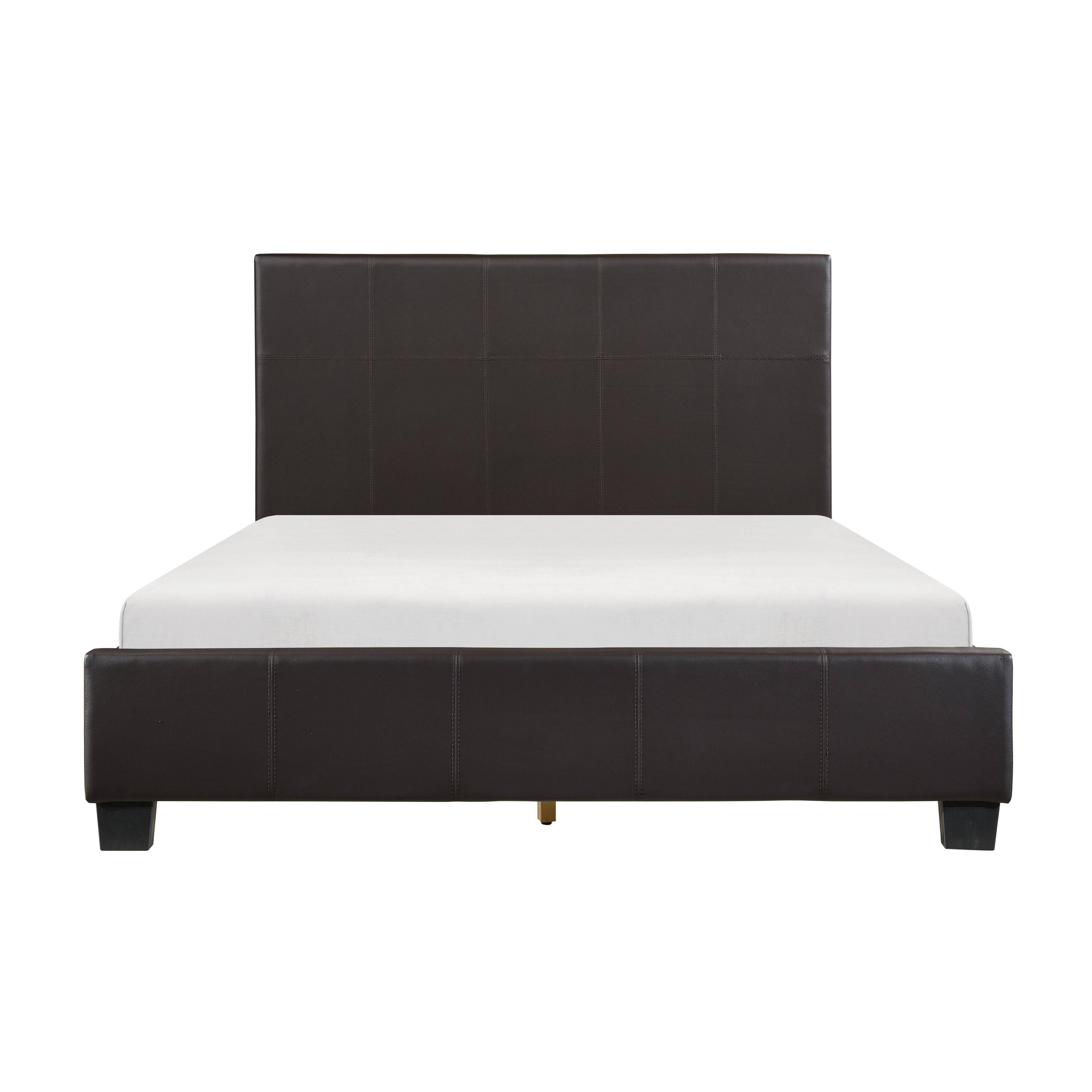 

    
Contemporary Dark Brown Wood Full Bed Homelegance 2220FDBR-1* Lorenzi
