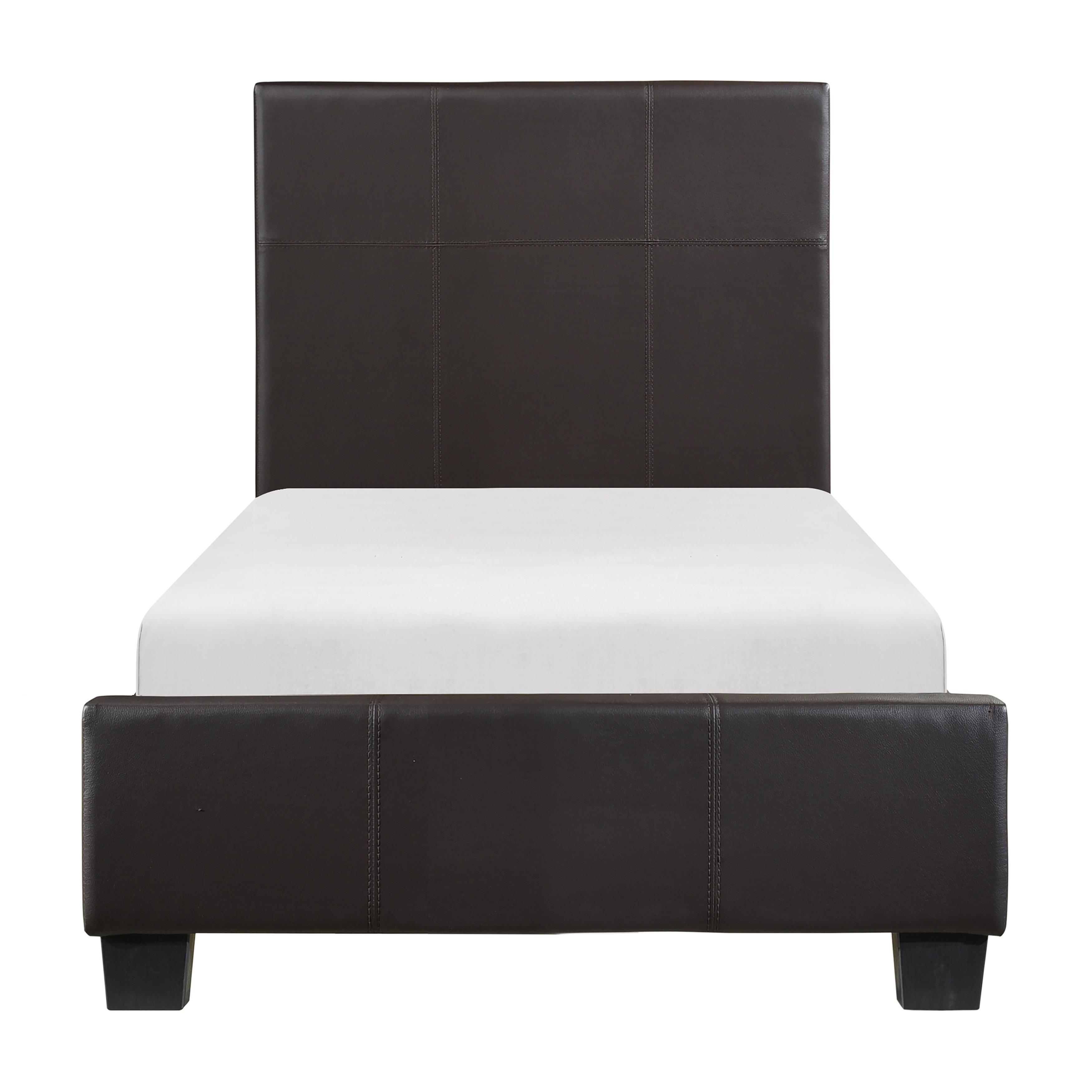 

    
Contemporary Dark Brown Wood Twin Bed Homelegance 2220TDBR-1* Lorenzi
