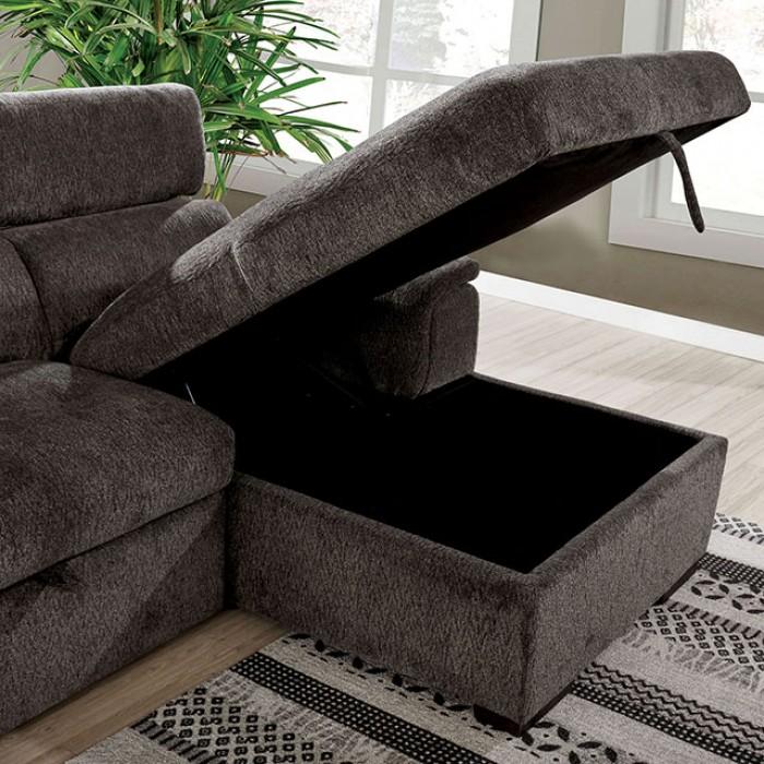 

                    
Furniture of America CM6514DG Patty Sectional Sofa Dark Gray Chenille Purchase 
