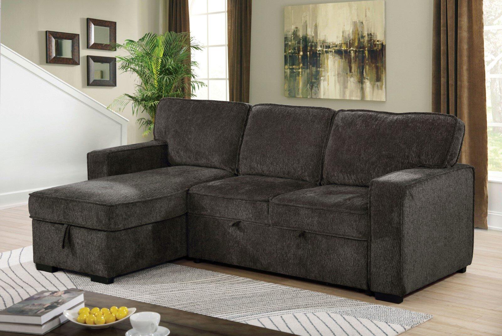 

    
Contemporary Dark Gray Chenille Sectional Sofa Furniture of America CM6964DG Ines
