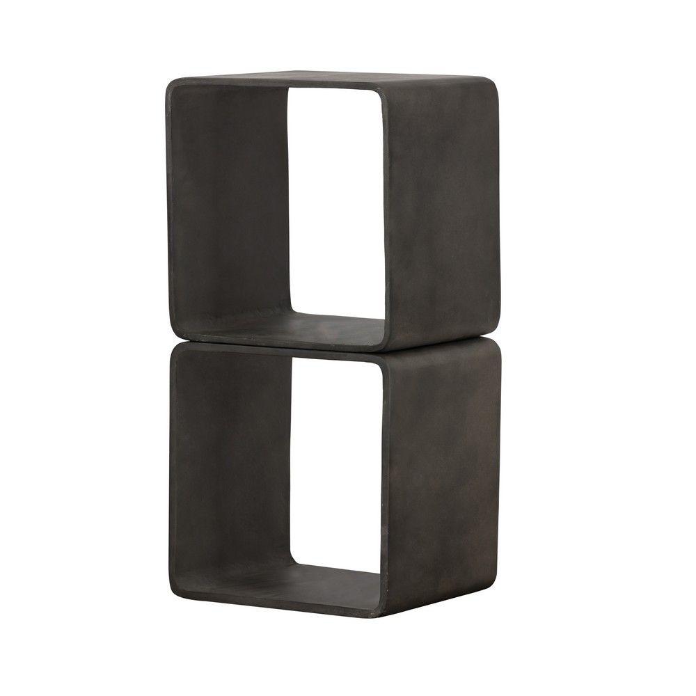 Contemporary Shelf Modrest Pickens Cube Shelf VGLBSLIM-SQ45-02 VGLBSLIM-SQ45-02 in Dark Gray 