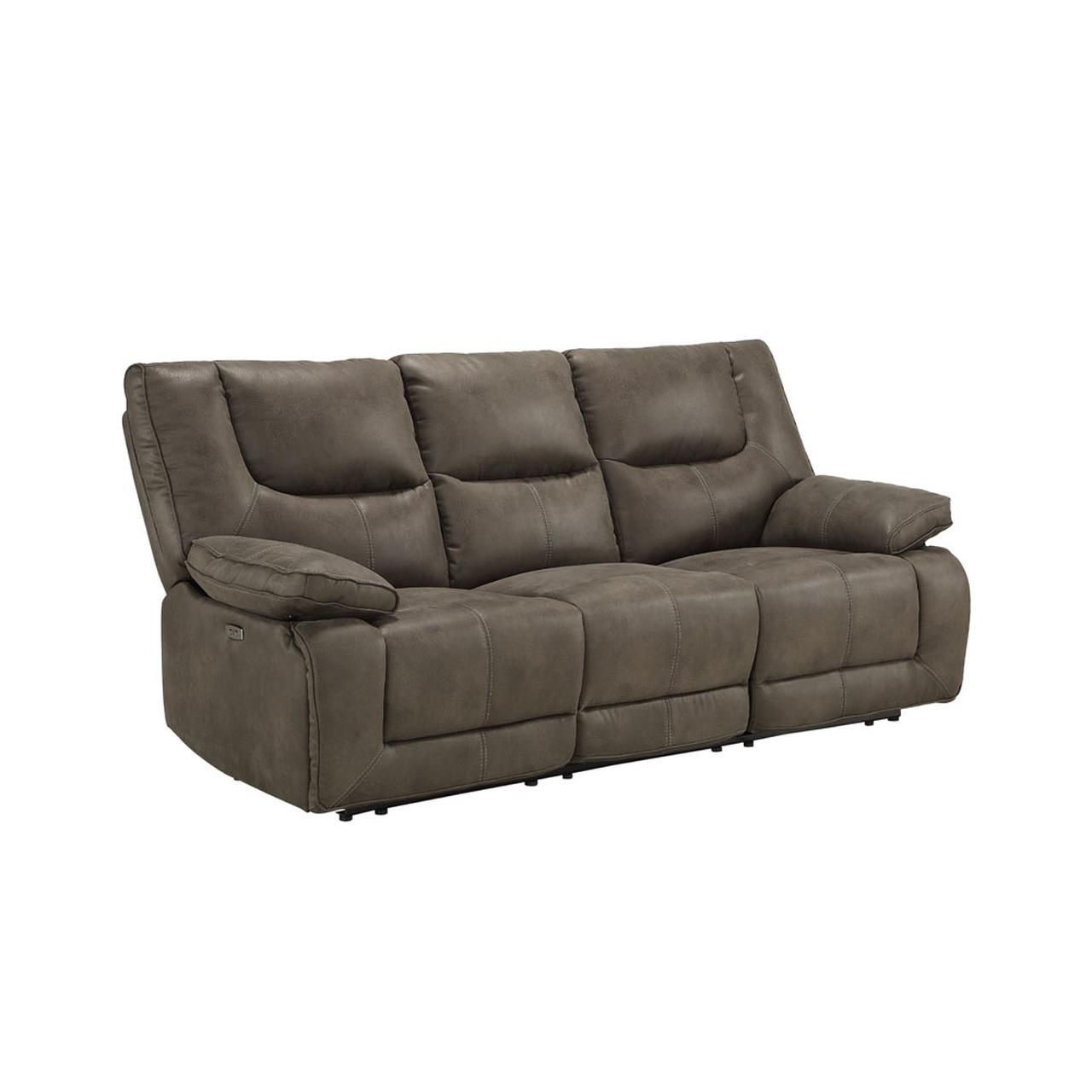 

                    
Acme Furniture Harumi Power Sofa and Loveseat Dark Gray Leather-Aire Purchase 
