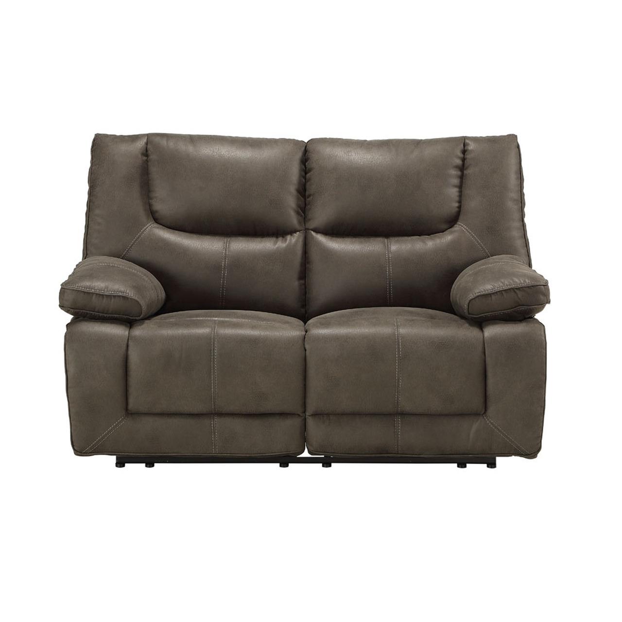 

    
 Order  Contemporary Dark Gray Leather Power Sofa + Loveseat + Recliner by Acme Harumi 54895-3pcs
