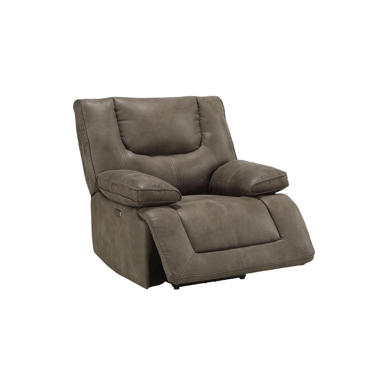 

                    
Acme Furniture Harumi Power Sofa Loveseat and Recliner Dark Gray Leather-Aire Purchase 
