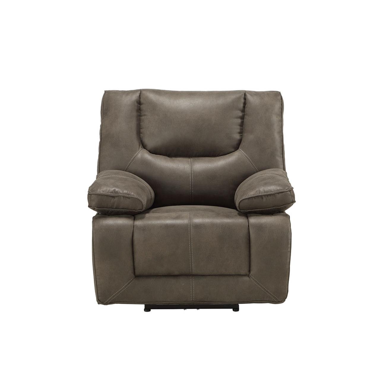 

    
 Shop  Contemporary Dark Gray Leather Power Sofa + Loveseat + Recliner by Acme Harumi 54895-3pcs
