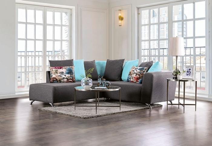 

    
Contemporary Dark Gray Linen-like Fabric Sectional Furniture of America EM6750DG Krefeld
