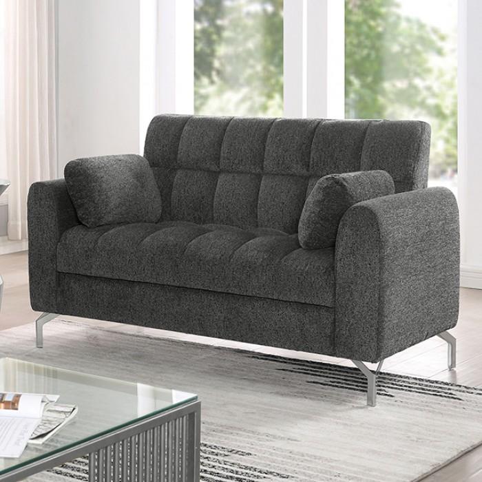 

    
Contemporary Dark Gray Solid Wood Loveseat Furniture of America Lupin CM6259DG-LV-L
