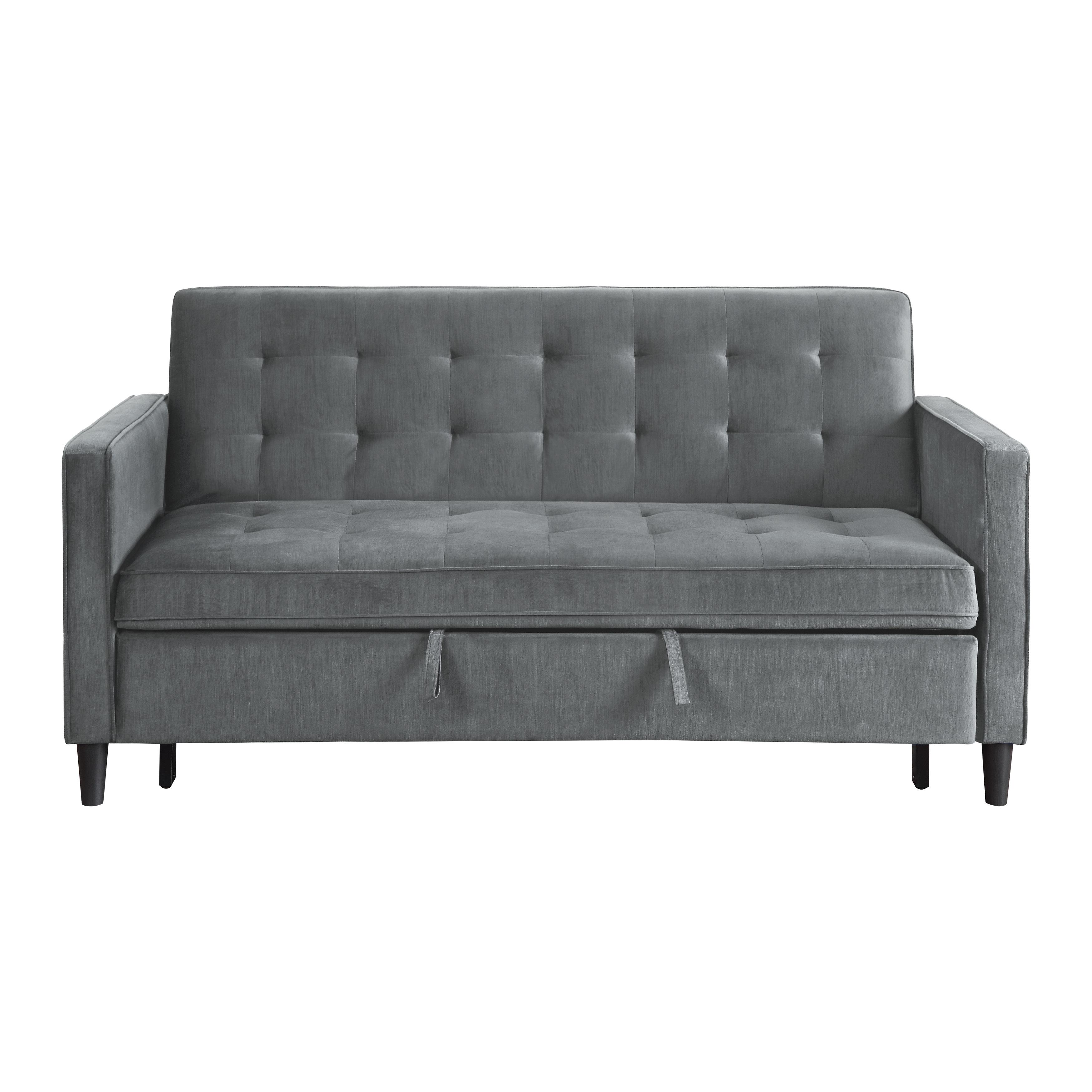

    
Contemporary Dark Gray Solid Wood Sofa Homelegance 9427DG-3CL Strader

