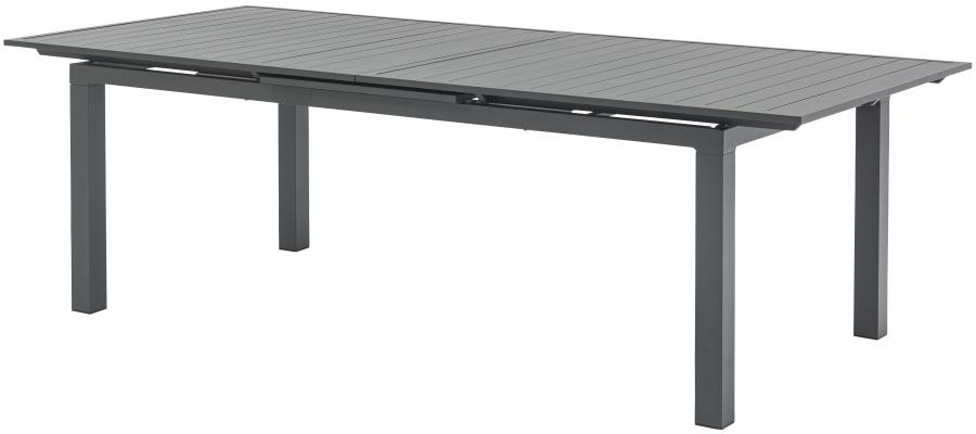 

    
343Grey-T Contemporary Dark Grey Aluminium Patio Dining Table Meridian Furniture Maldives 343Grey-T
