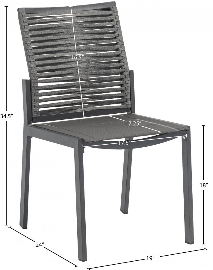 

        
Meridian Furniture Maldives Patio Side Chairs Set 2PCS 343Grey-SC-2PCS Patio Chair Set Dark Grey  65654879879846
