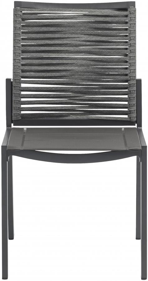 

    
Contemporary Dark Grey Aluminium Patio Side Chairs Set 2PCS Meridian Furniture Maldives 343Grey-SC-2PCS
