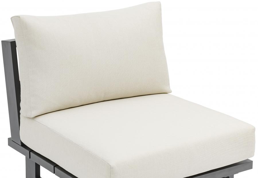 

    
 Shop  Contemporary Dark Grey/Cream Aluminium Modular Armless Accent Chair Meridian Furniture 338Cream-Armless
