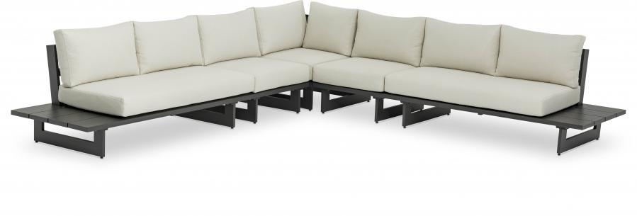 

    
Contemporary Dark Grey/Cream Aluminium Patio Modular Sectional Sec2A Meridian Furniture Maldives 338Cream-Sec2A
