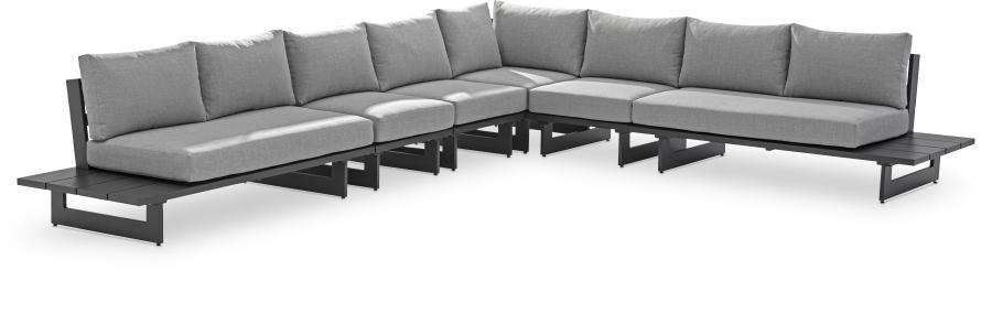 

    
Contemporary Dark Grey/Grey Aluminium Patio Modular Sectional Sec3A Meridian Furniture Maldives 338Grey-Sec3A
