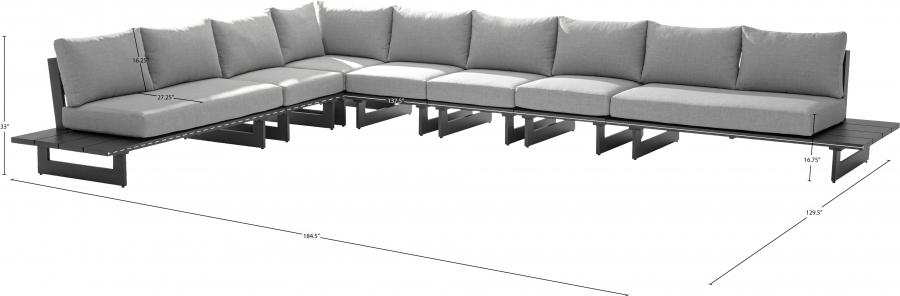 

                    
Buy Contemporary Dark Grey/Grey Aluminium Patio Modular Sectional Sec4A Meridian Furniture Maldives 338Grey-Sec4A

