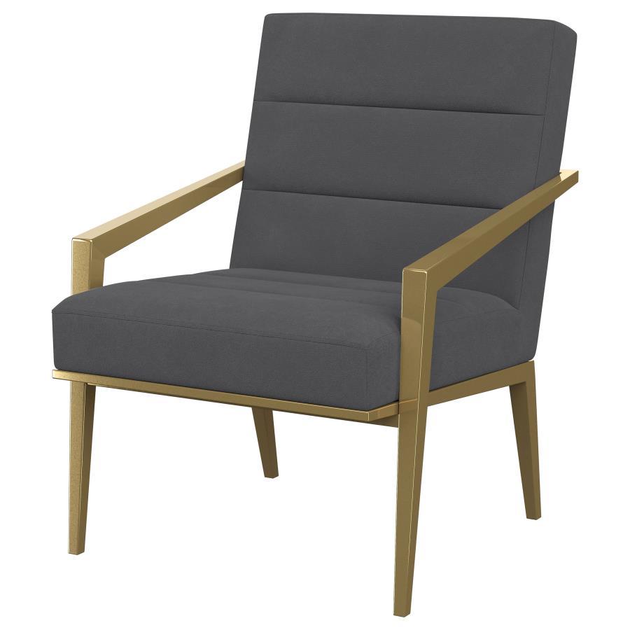 

        
Coaster Kirra Accent Chair 903144-C Accent Chair Dark Grey/Gold Fabric 65151919898749
