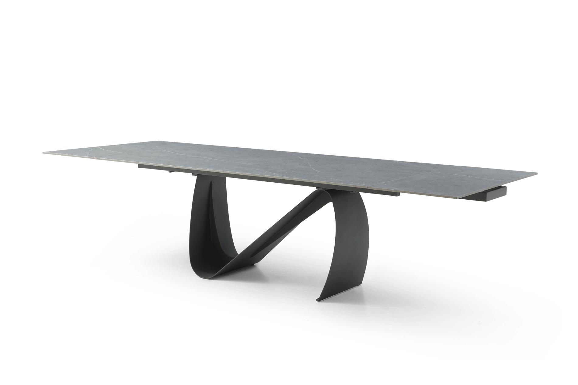 

    
Contemporary Dark Grey Metal Ceramic Dining Table ESF Extravaganza 9087-DT
