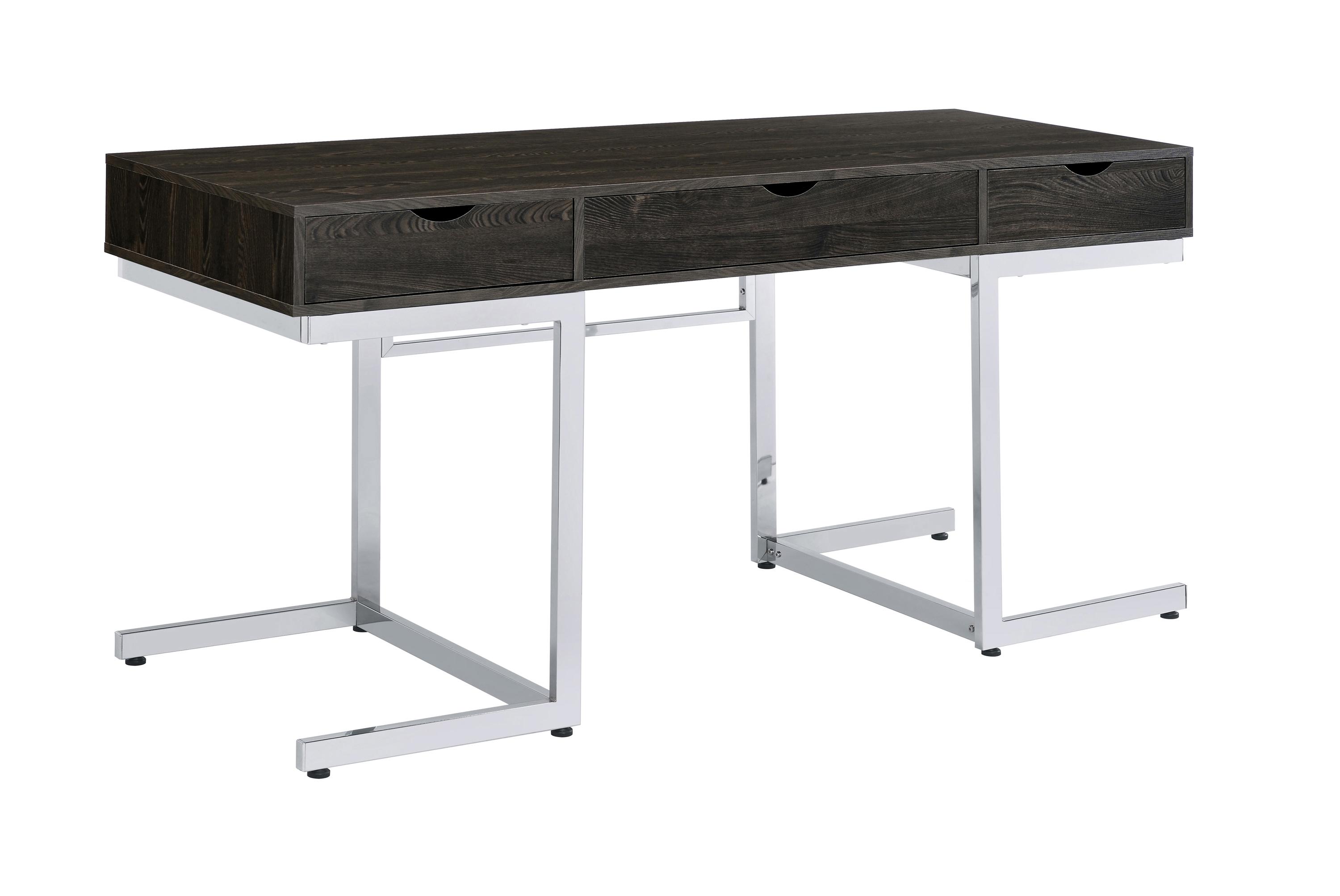 

    
Contemporary Dark Oak Finish Wood Writing Desk Set 3pcs Coaster 881571-S3 Noorvik
