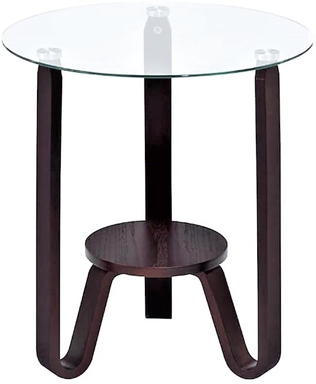 

    
Contemporary Dark Walnut End Table by Acme Darby 81107
