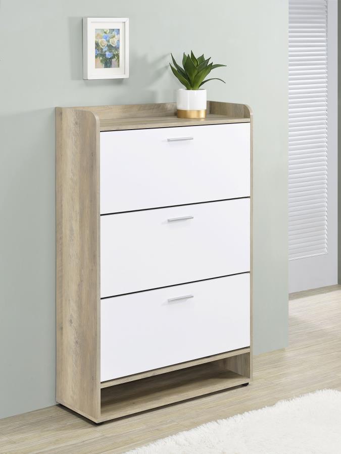 

        
Coaster Denia Shoe Storage Cabinet 950403-S Storage Cabinet Wood/Natural/White  65195194989499
