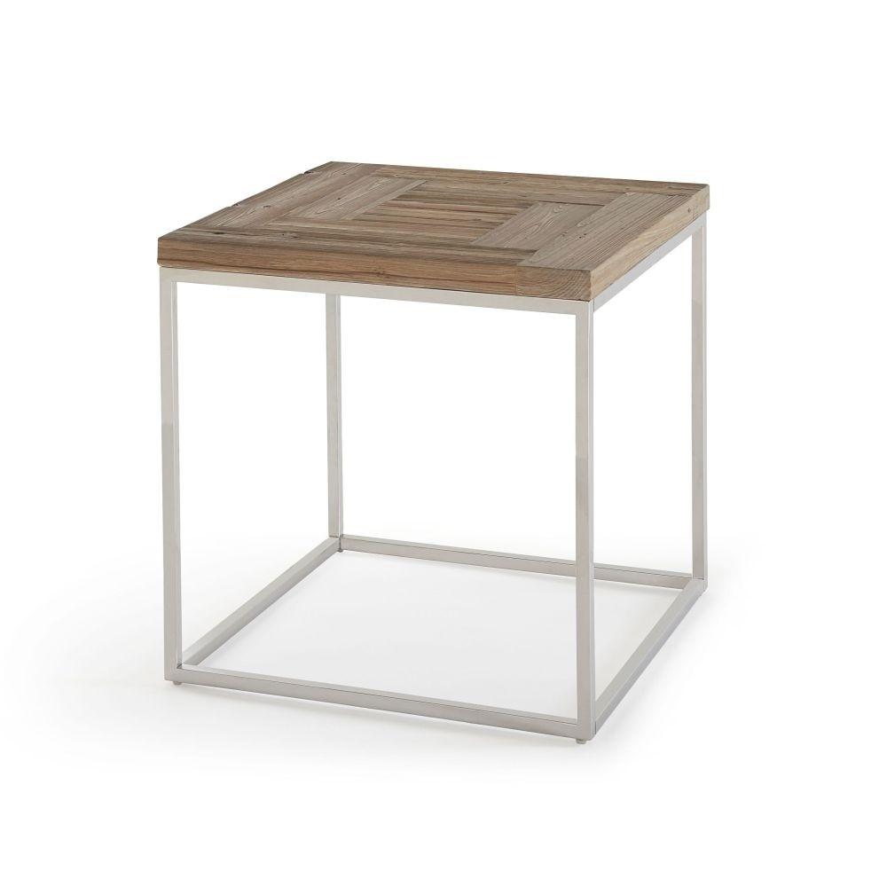 

    
Contemporary End Table with Reclaimed Wood Top ACE by Modus Furniture
