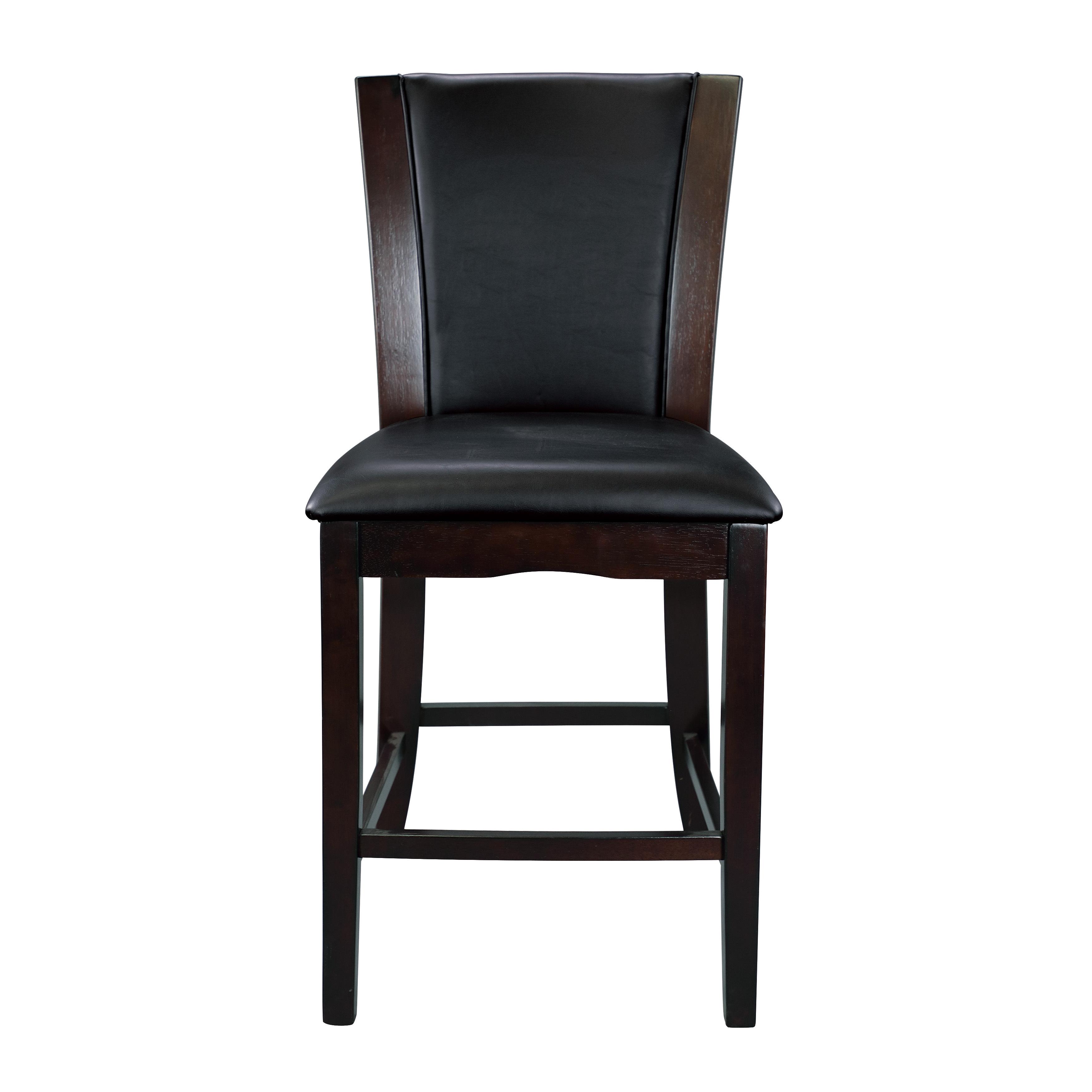 

    
Contemporary Espresso & Dark Brown Wood Counter Height Chair Set 2pcs Homelegance 710-24 Daisy

