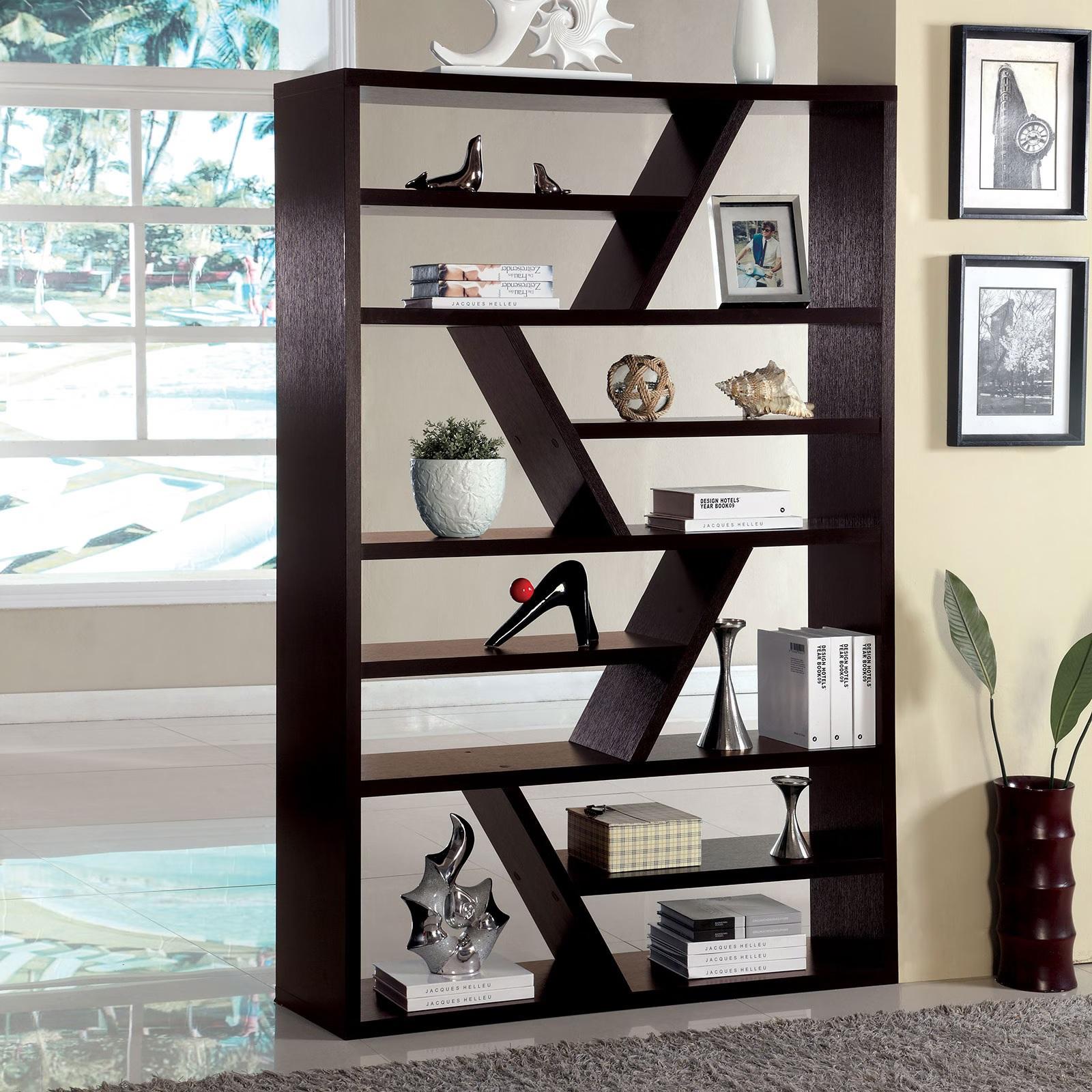 

    
Contemporary Espresso Solid Wood Display Shelf Furniture of America CM-AC118 Kamloo
