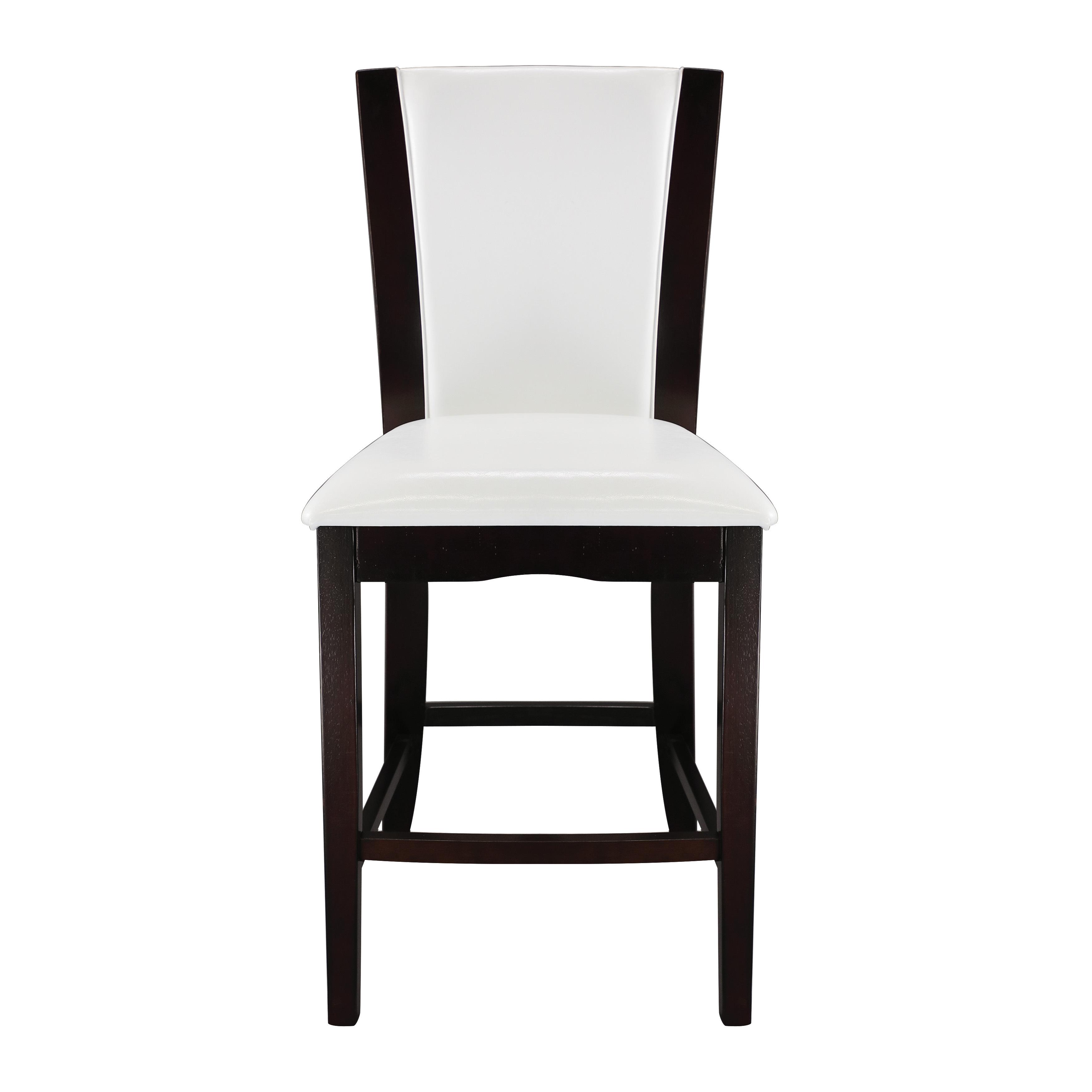 

    
Contemporary Espresso & White Wood Counter Height Chair Set 2pcs Homelegance 710-24W Daisy
