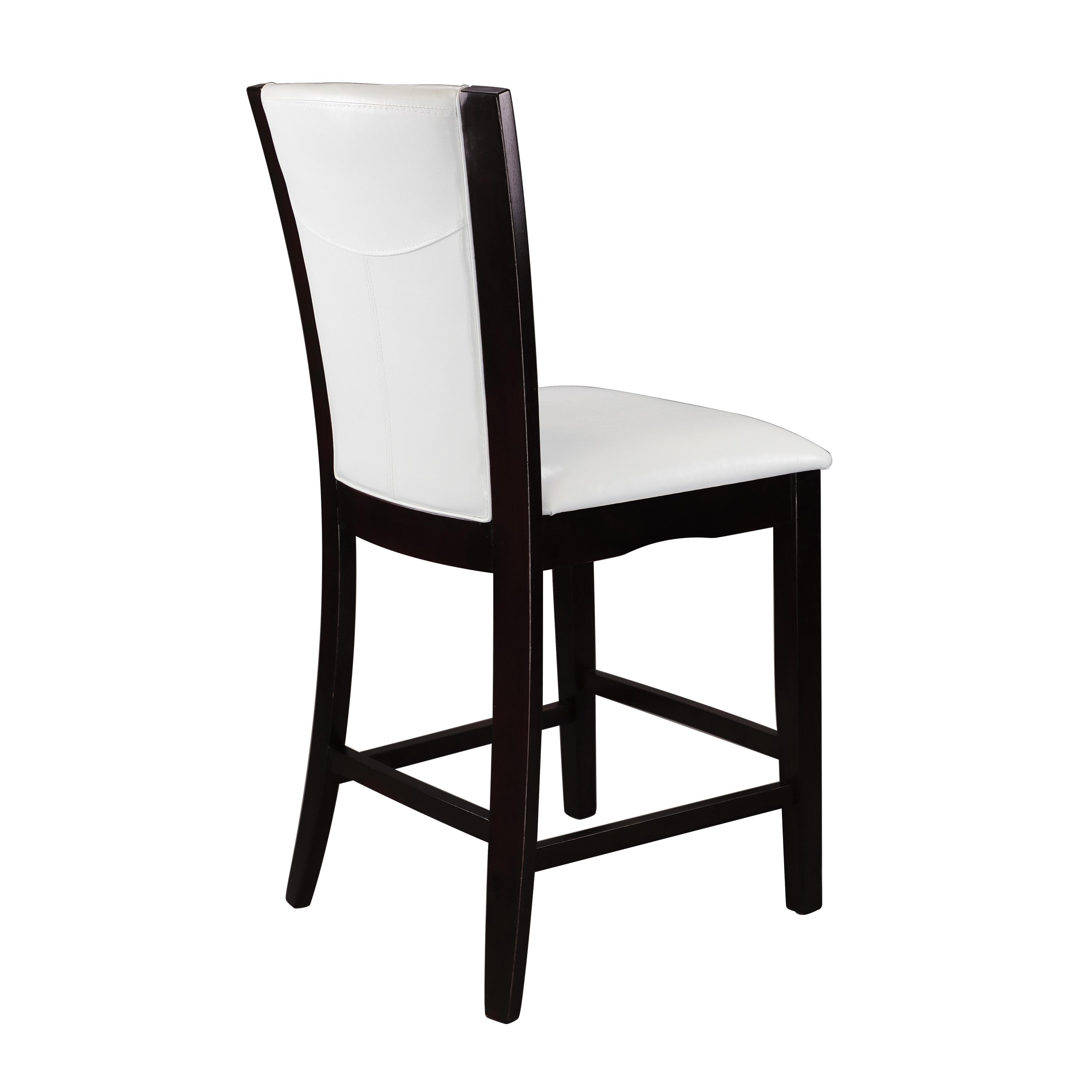 

    
Homelegance 710-24W Daisy Counter Height Chair Espresso/White 710-24W
