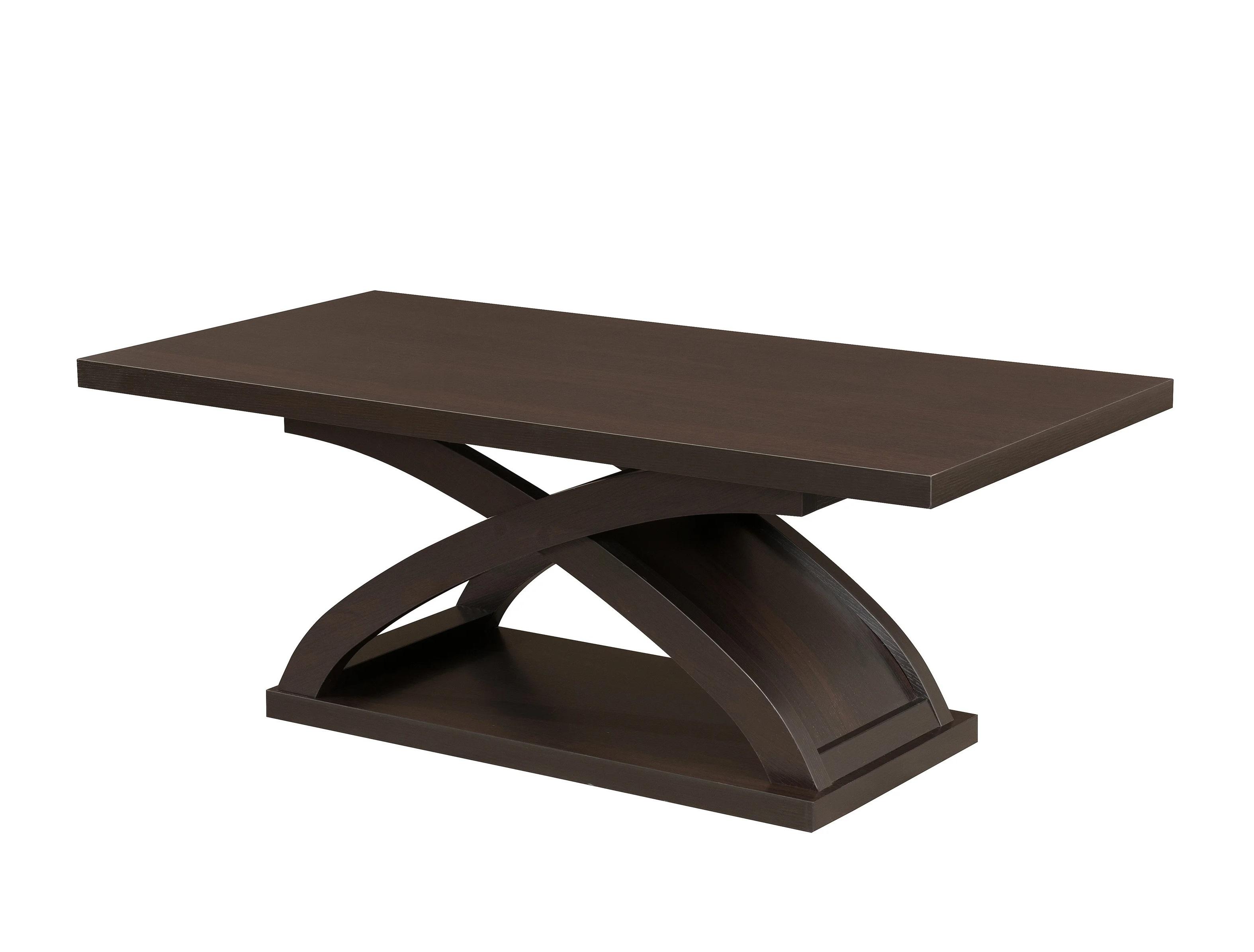 

    
Contemporary Espresso Wood Coffee Table Set 3pcs Furniture of America Arkley
