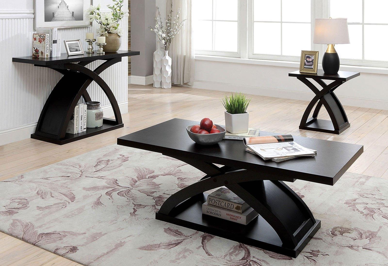 

    
Furniture of America CM4641E Arkley End Table Espresso CM4641E
