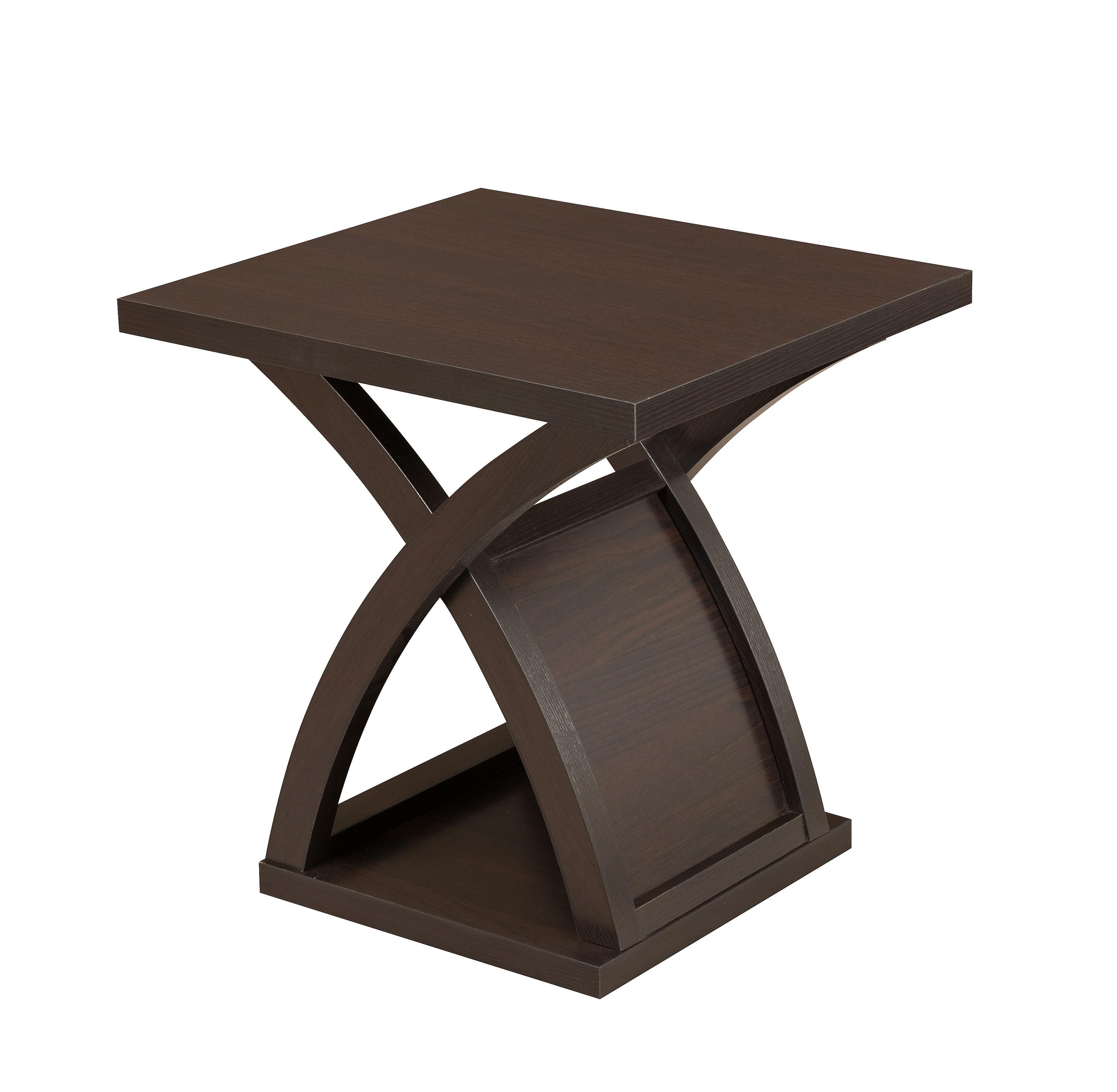

    
Contemporary Espresso Wood End Table Furniture of America CM4641E Arkley
