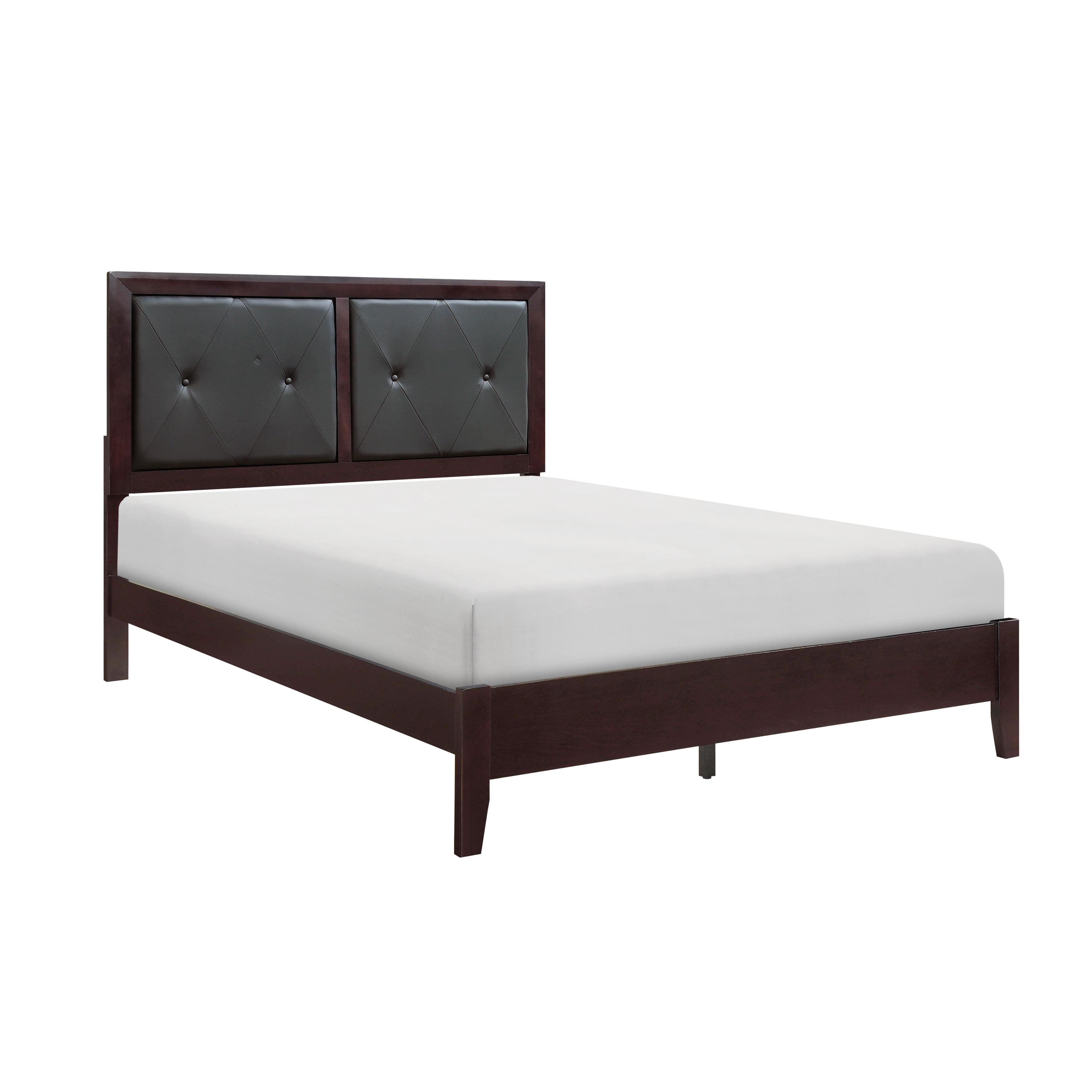 Contemporary Bed 2145F-1* Edina 2145F-1* in Espresso Faux Leather