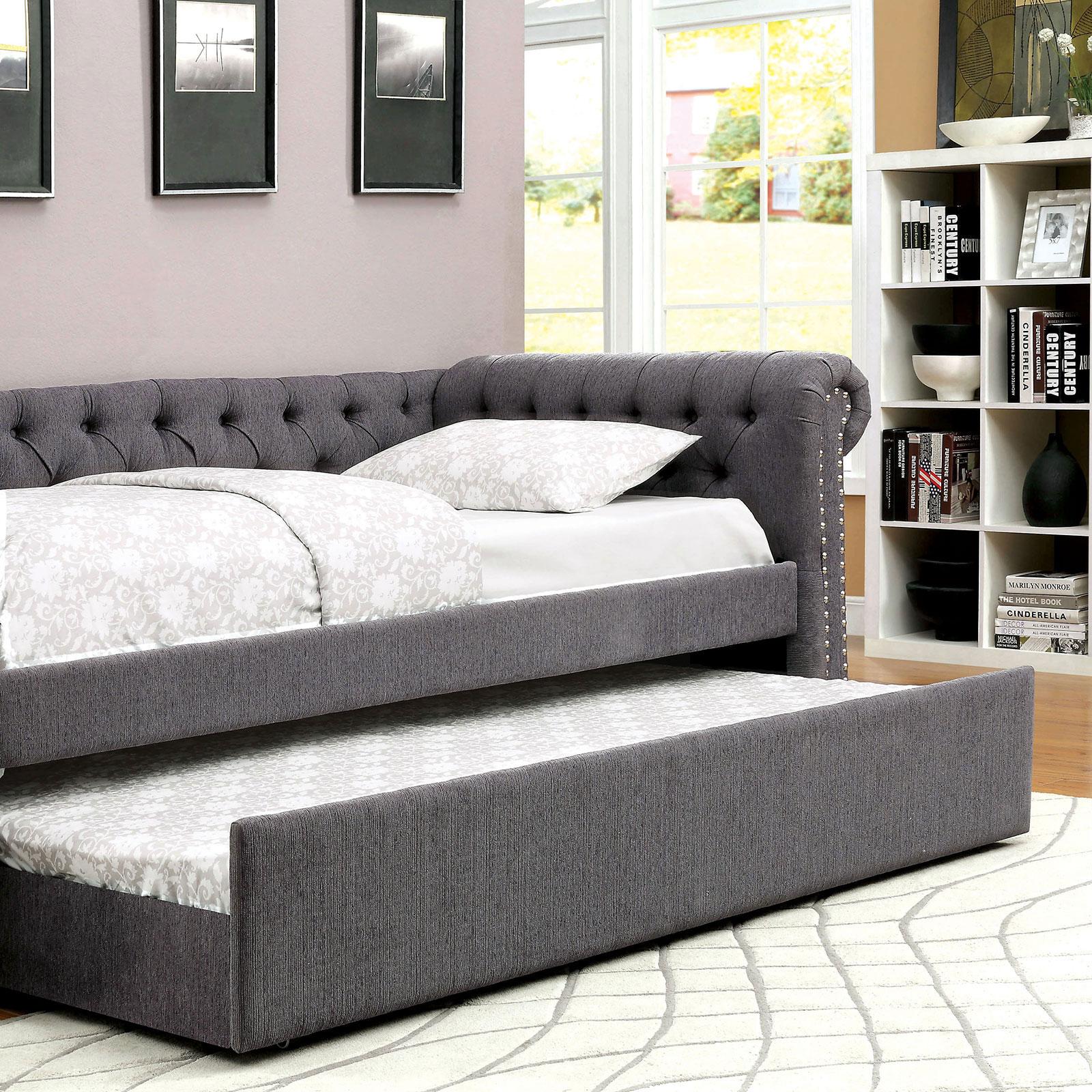 

    
Furniture of America LEANNA CM1027GY-BED-T Daybed Gray CM1027GY-BED-T
